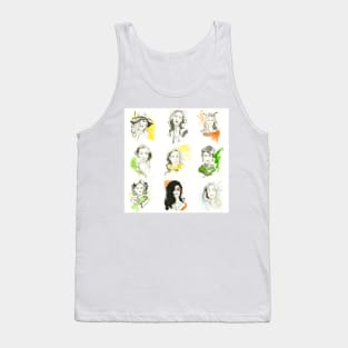 fashion illustration watercolor Tank Top